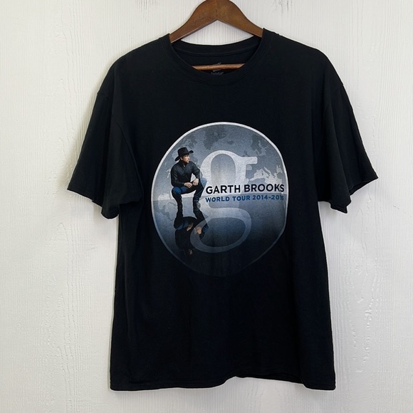 Hanes - Garth Brooks World Tour 2014 - 2016 Graphic Short Sleeve T Shirt Size L - Picture 5 of 8